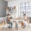 XINZI Kindertisch mit 2 Stühlen, 80×60cm Kindertischgruppe Produktbild-Vorschau 9