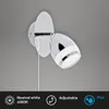 LED Spot Wandspot Badleuchte drehbar Zugschalter IP44 4W Produktbild-Vorschau 2