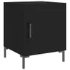 vidaXL Nachttische 2 Stk. Schwarz 40x40x50 cm Holzwerkstoff Produktbild-Vorschau 4