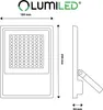 LUMILED Projecteur à LED avec lentille 100W super lumineux Voir les images du produit 6