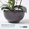 HOMESCAPES Umělá bílá orchidej Phalaenopsis v černém Náhled obrázku produktu 4