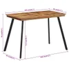 Cloris DesignMöbel Esstisch 120x62x76 cm Massivholz Teak , Produktbild-Vorschau 7