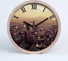 Holzuhr 30fi cm wanduhr - schwarze Spitzen - Manhattan New Produktbild-Vorschau 1