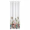Vorhang NIKOLA weiß grün 140x250 cm  Ösen Ösenvorhang Produktbild-Vorschau 4