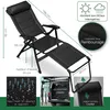ELONEO Chaise de camping pliante avec repose-jambes Voir les images du produit 5