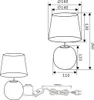 Reality Sophia Tischleuchte E14  ⌀16cm Goldfarbig Produktbild-Vorschau 7