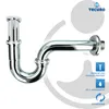 tecuro EDELSTAHL Röhrengeruchsverschluss Siphon für Produktbild-Vorschau 3