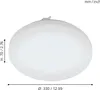 Plafonnier LED Frania Ø 33cm IP44 blanc Voir les images du produit 4