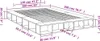 vidaXL Postel White 160x200 cm Dřevěný materiál Náhled obrázku produktu 7