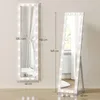 HOMCOM Celotělové zrcadlo 150 x 40 cm, stojací LED zrcadlo Náhled obrázku produktu 3