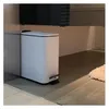 Spirella Erik, 5 liter, Rechthoekig, RVS, Wit, Met pedaal, Productafbeelding-voorbeeld 2