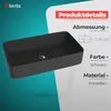 LAVITA Aufsatzwaschtisch Pasana Black| Aufsatzwaschbecken Produktbild-Vorschau 3