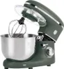 A dark green stand mixer with a silver bowl and whisk attachment is shown against a white background. Náhled obrázku produktu