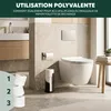 Porte-rouleau de cuisine eluno en acier inoxydable et métal Voir les images du produit 5