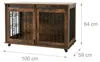 Relaxdays Gabbia per cani, gabbia con ripiano e rotelle, 2 Anteprima dell’immagine prodotto 4