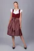 Edelnice Midi Dirndl Luise Samt Rot 46 Produktbild-Vorschau 2
