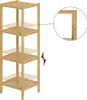 A wooden shelving unit. Produktbild-Vorschau