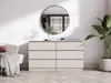 Kommode, 6 Schubladen, Kaschmir, 138 x 79 x 39 cm Produktbild-Vorschau 3