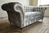 Chesterfield Sofa Couch Polster Sofas Klassischer 2 Sitzer Produktbild-Vorschau 9