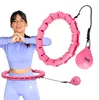 Hula Hop One Fitness OHA02 con peso rosa Anteprima dell’immagine prodotto 2