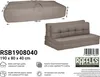 Raffles Covers Loungemöbel Kissen Aufbewahrungstasche 190 x Produktbild-Vorschau 4