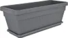 Bloembak Plastique avec bac 75 x 30 cm 42 L Anthracite Bac Voir les images du produit 1