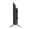 Side view of a black television set on a white background. Produktbild-Vorschau
