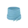 Flache Schnürsenkel in 
Blau Hell – 120 cm Länge – 8 mm breit – für Freizeitschuhe und Sneaker