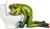 formano Frosch vor Toilette 14 x 8 cm – lustige handbemalte Produktbild-Vorschau 3