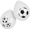 balóny futbal 6 kusov čierna/biela Náhľad obrázku produktu 1
