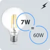 LUMILED G125 E27 LED Vintage Lampe 7W (Entspricht 60W) 806 Produktbild-Vorschau 6