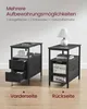 Songmics Beistelltisch mit Steckdosenleiste, anthrazitgrau Produktbild-Vorschau 10