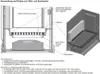 Diagrams and text explaining the use and installation of grate types for stoves. Podgląd zdjęcia produktu