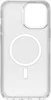 A clear, studio shot of a transparent phone case with a circular magnetic charging ring visible. Anteprima dell’immagine prodotto
