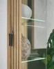 Vitrine "Merced" Vitrinenschrank weiß Eiche, 75 x 180 cm, Produktbild-Vorschau 3
