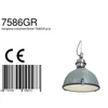 Steinhauer - lampada a sospensione - Bikkel - grigio - Anteprima dell’immagine prodotto 16