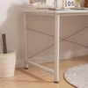 Scrivania per computer in stile scandinavo, tavolo bianco Anteprima dell’immagine prodotto 4
