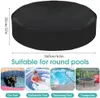 Poolabdeckung Rund für Hundepool, 160 x 30cm Wasserdicht Produktbild-Vorschau 2