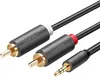 Ugreen Av102 Kabel 2X Rca (Cinch) Jack 3.5 Mm 1M (Czarny) Voir les images du produit 1