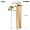 ROSA | Premium hohe Wasserfall Badarmatur Gold | Hotel Produktbild-Vorschau 10