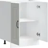 vidaXL Spülenunterschrank Kalmar Weiß 60x46x81,5 cm Produktbild-Vorschau 5