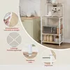A kitchen shelf with appliances and food items, with close-up diagrams of its features. Náhľad obrázku produktu