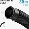 Wiltec Tuyau piscine noir – 30 m de long, Ø 38 mm – Tuyau Voir les images du produit 4
