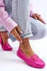 Damen Modische Wildleder Mokassins Rosa Rabell 37 Produktbild-Vorschau 7