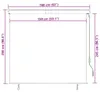 vidaXL Store extérieur 160x250 cm Orange et brun Voir les images du produit 7