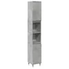 vidaXL Armoire de salle de bain gris béton 30x30x190 cm Voir les images du produit 2