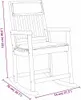 VidaXL 360026, Terrasse, Gepolsterter Sitz, Akazienholz, Produktbild-Vorschau 5