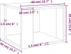 vidaXL Konferenčný stolík Sonoma Oak 40x40x30 cm Materiál Náhľad obrázku produktu 7