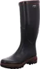 A single black rubber boot with a brown sole and trim, shown against a white background. Anteprima dell’immagine prodotto