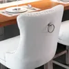 Set di 2 sgabelli da bar con rivestimento in velluto, Anteprima dell’immagine prodotto 9